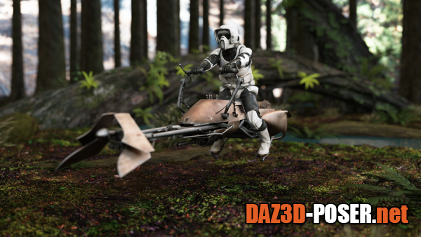 Dawnload Star Wars Scout Trooper And Speeder Bike For G8M for free