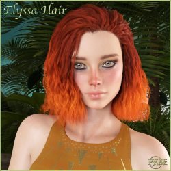 Prae-Elyssa Hair For G8 Daz