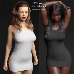 D-Force Short Short 4 for Genesis 8 and 9 Females