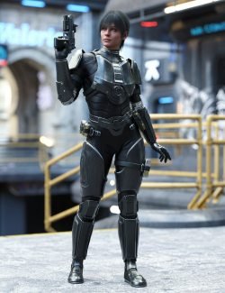 Futuristic Guardian Outfit for Genesis 9
