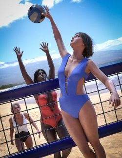 BW Beach Bodysuit Outfits 02 for Genesis 9, 8.1, and 8 Female