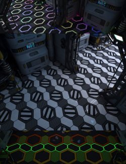 Sci-Fi Flooring Iray Shaders Volume 4