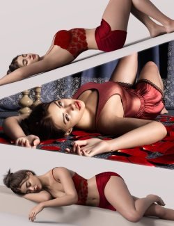 Z Sleeping and Resting Pose Collection for Genesis 9 and 8 Female