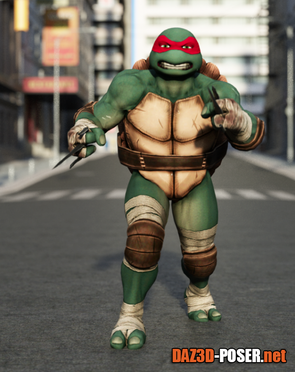 Dawnload TMNT Raphael Stand Alone Figure For Daz Studio for free