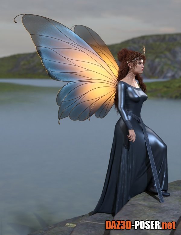Dawnload Aethereal Fairy Wings for Genesis 9 and 8 for free