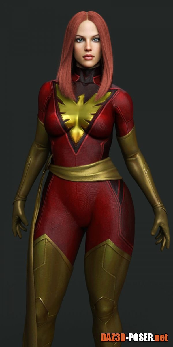 Dawnload Dark Phoenix Outfit for G8F for free
