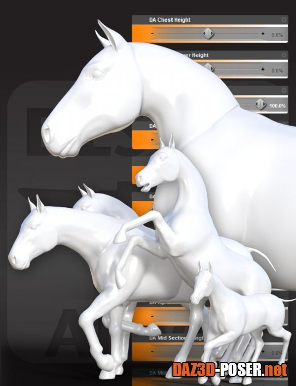 Dawnload DA Ultimate Morph Pack for Daz Horse 3 for free