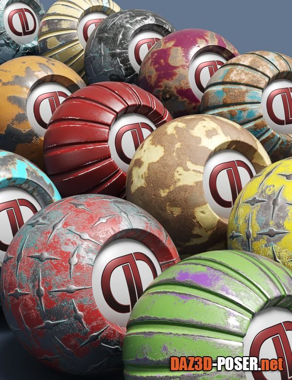 Dawnload DD PBR Iray Painted Metal Shaders Vol 3 for free