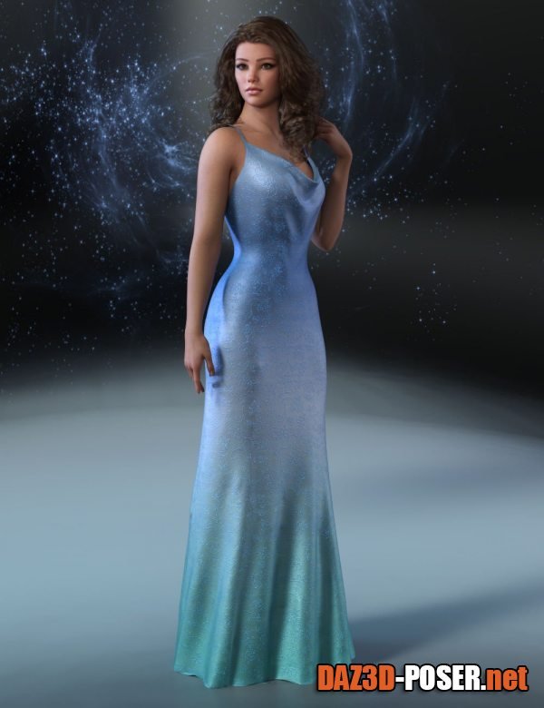 Dawnload dForce Lillian Evening Gown Outfit for Genesis 9 for free
