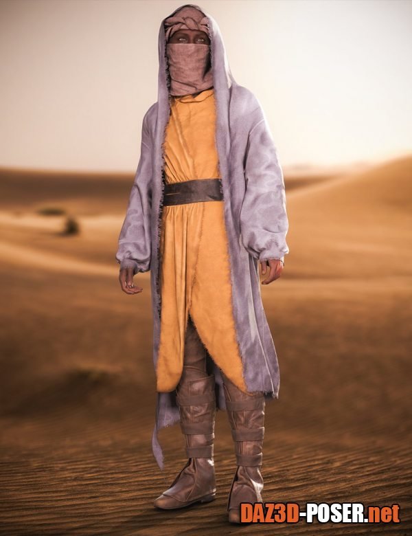 Dawnload dForce Lost In Desert Outfit for Genesis 9 for free