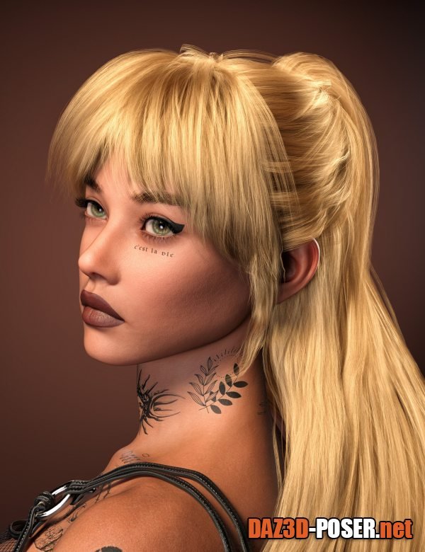 Dawnload FE Sweet Layered Shawl Hair for Genesis 9 for free