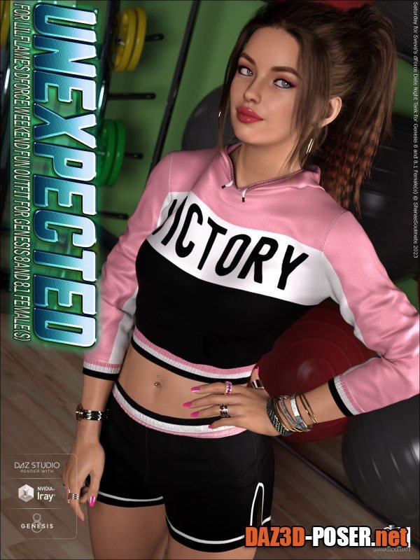 Dawnload Unexpected for Weekend Fun Outfit for Genesis 8 and 8.1 Female for free