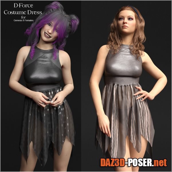 Dawnload D-Force Costume Dress for G8F and G8.1F for free