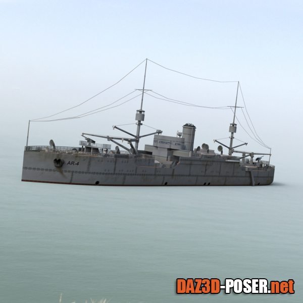 Dawnload USS Vestal for DAZ Studio for free