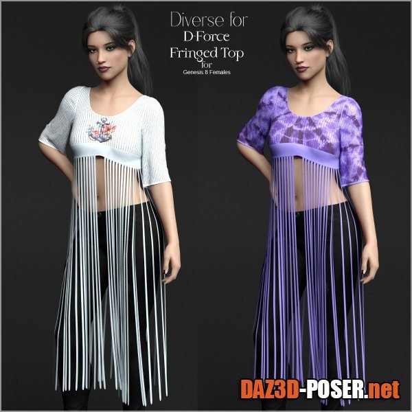 Dawnload Diverse for D-Force Fringed Top for free