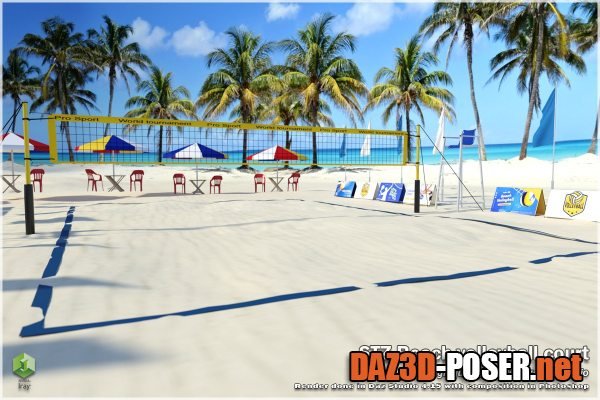 Dawnload STZ Beach Volleyball Court for free