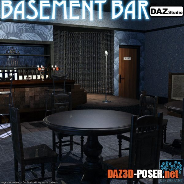 Dawnload Basement Bar for Daz Studio for free