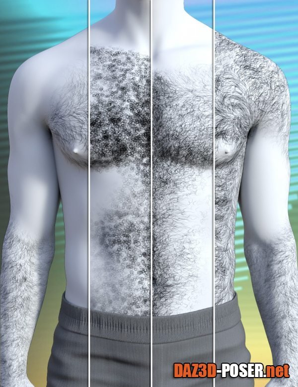 Dawnload Jepe’s Masculine Body Hair Project for Genesis 9 for free