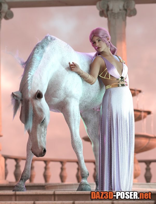 Dawnload Lady of the Horse Poses for Daz Horse 3 and Genesis 9 Feminine for free