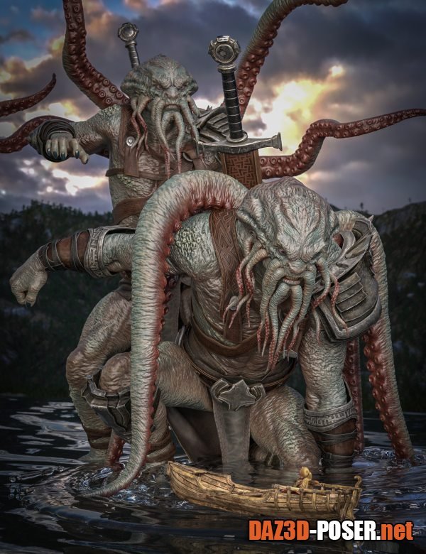 Dawnload Lord Kraken Hierarchical Poses for Kraken 9 for free