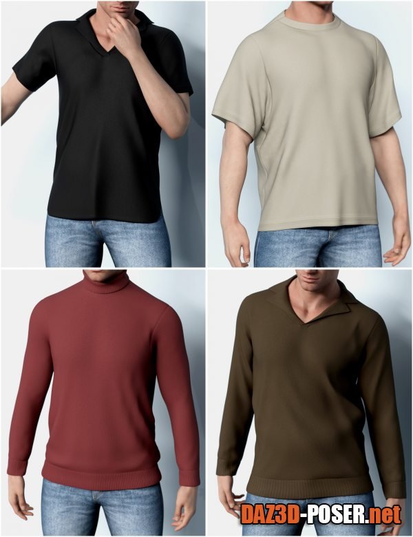 Dawnload Masculine Modern Shirt Collection for Genesis 9 for free