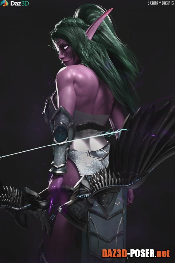 Dawnload Night Elf Sentinel for Genesis 8 and 8.1 Female for free