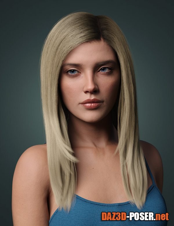 Dawnload Renne Hair with dForce for Genesis 9 for free