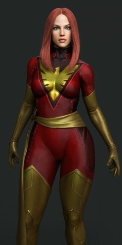 Dark Phoenix Outfit for G8F