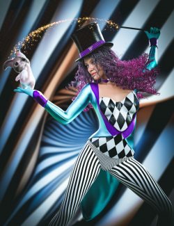 dForce Magician Lady Outfit For Genesis 9