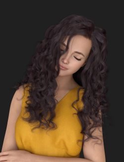 dForce XYZ Adorable Curly Hair for Genesis 9