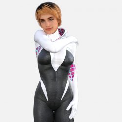 Female Spiderman and Spidergwen Poses Spiderverse Pose Set