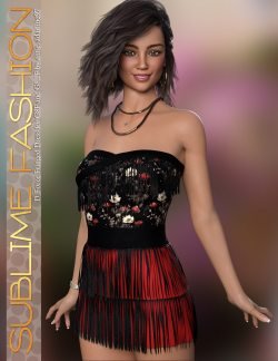 Sublime Fashion D-Force Fringed Dress for G8F and G8.1F