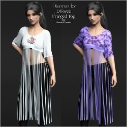 Diverse for D-Force Fringed Top