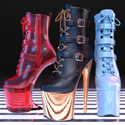 Extreme Platform Ankle Boots for G8F&G9