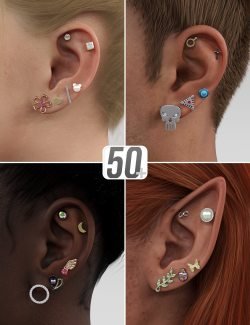 NG Ultimate Stud Earring Collection for Genesis 9, 8, and 8.1