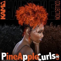 Pineapple Curls Hair for G8F