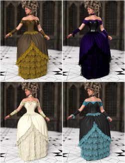Texture Expansion for dForce Gown of Fantasy 7