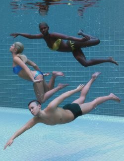Underwater Poses for Genesis 9