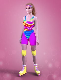 X Fashion Doll Roller Skates Outfit for Genesis 9