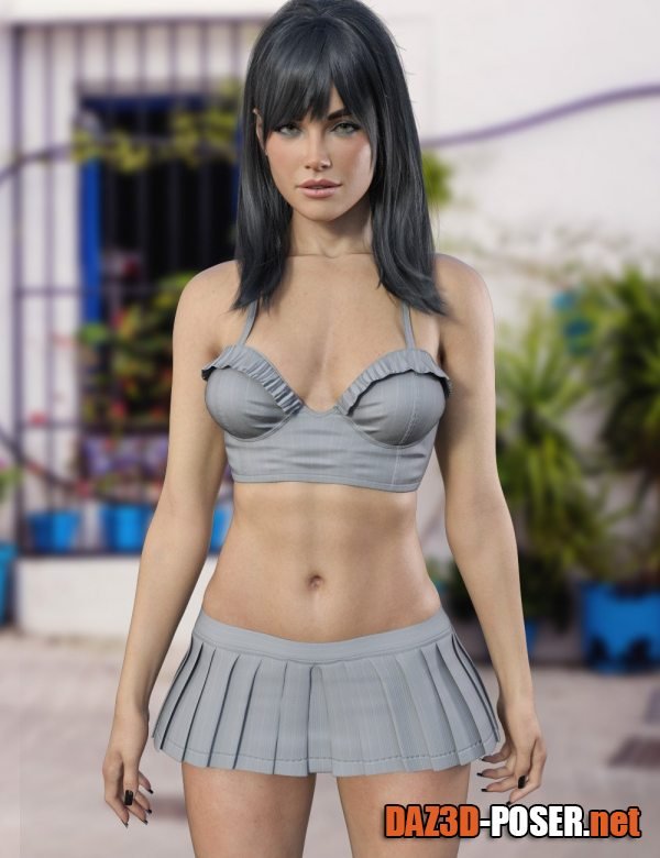 Dawnload X Fashion Confident Skirt Outfit for Genesis 9 for free