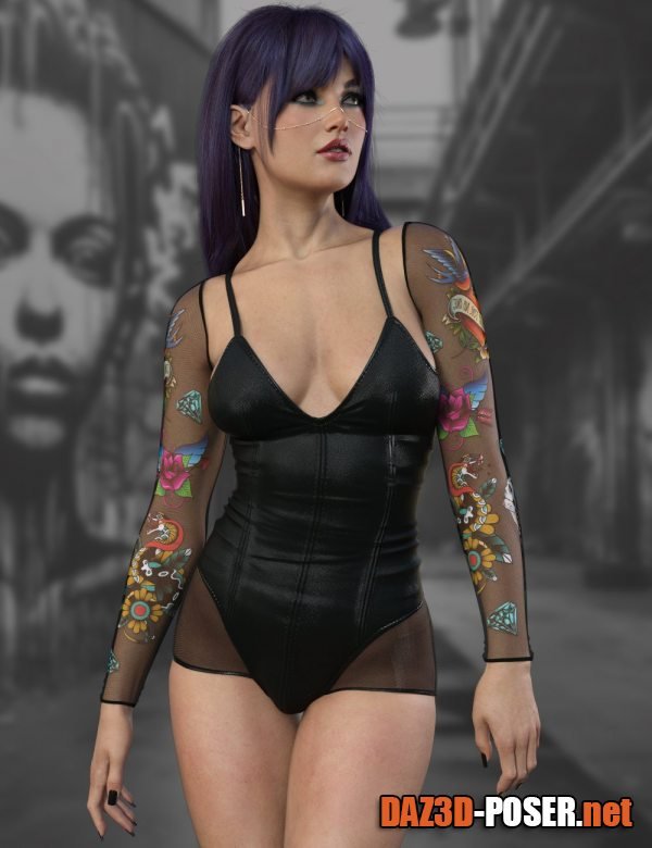 Dawnload X Fashion Charmed Bodysuit for Genesis 9 for free