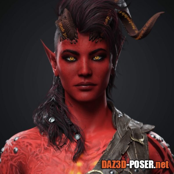 Dawnload Zariel Tiefling for Genesis 8 and 8.1 Female for free