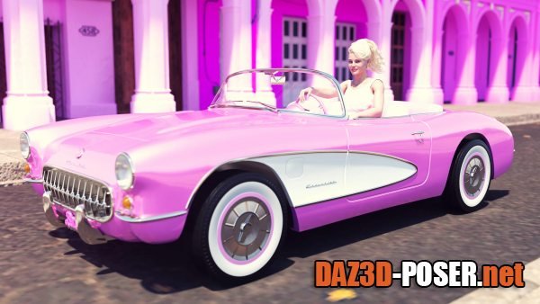 Dawnload Barbie Corvette for DAZ3D for free