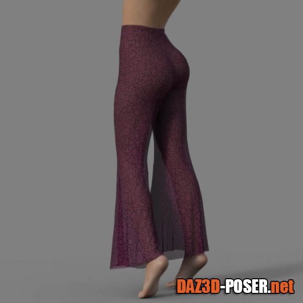 Dawnload Bell Bottoms Pants for Genesis 8 Female for free