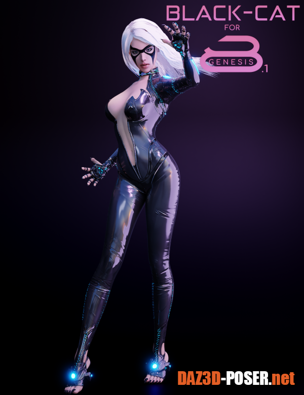 Dawnload Black Cat For Genesis 8 And 8.1 Females for free