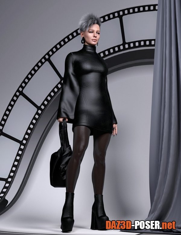 Dawnload dForce Dress With Boots for Genesis 9 for free