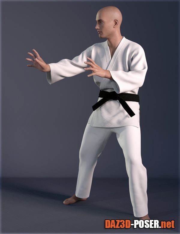 Dawnload dForce HnC Judo Suit for Genesis 8 Males for free