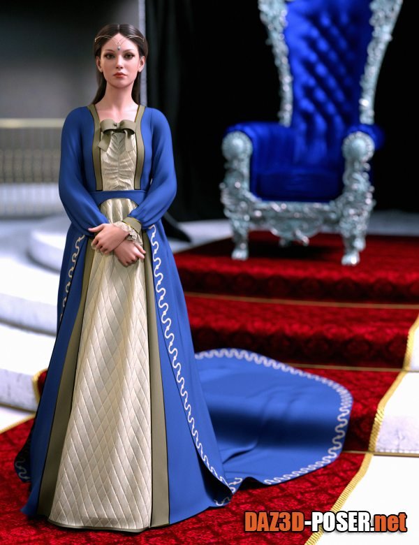 Dawnload dForce Gown of Fantasy 6 for Genesis 9 for free