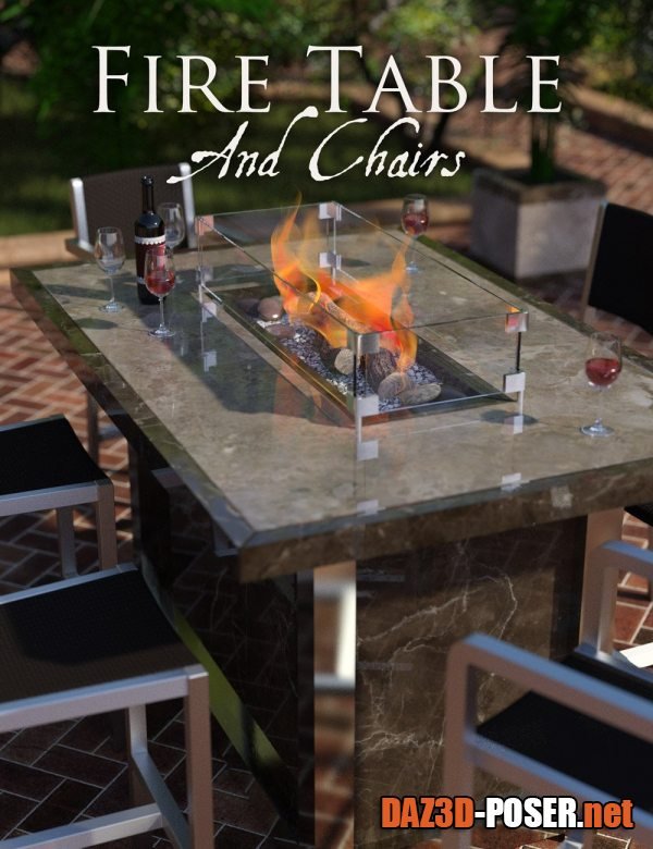 Dawnload Fire Table and Chairs for free