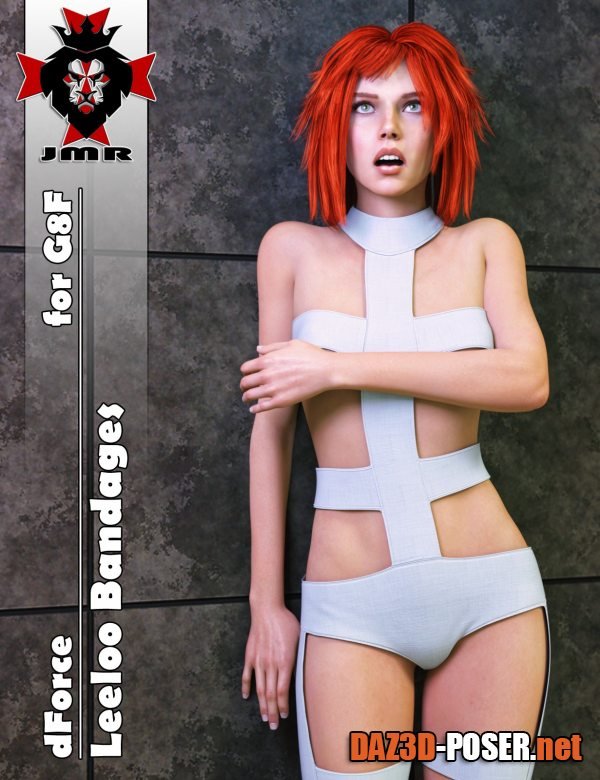 Dawnload JMR dForce Leeloo Bandages for G8F for free